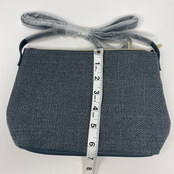 LANCÔME: Cross Body Purse, Blue Tweed Style. NEW - Picture 4 of 11